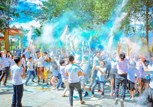 Group photo booth shot