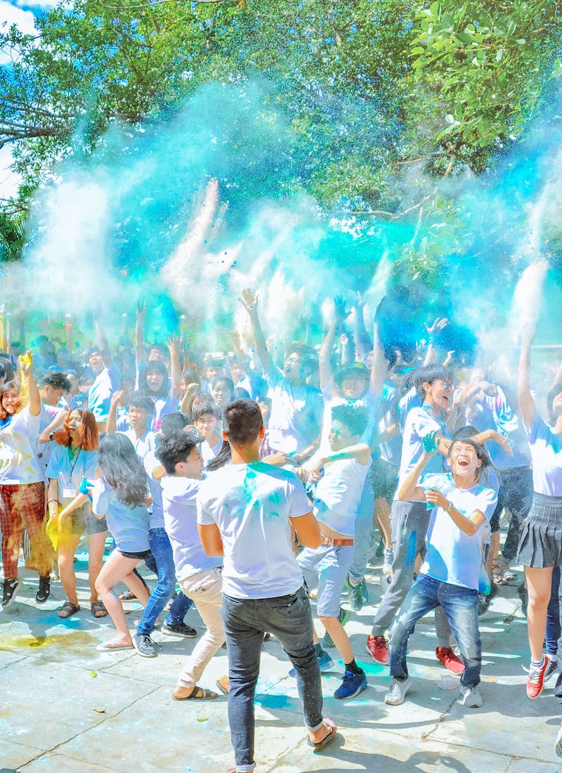 Group photo at photo booth